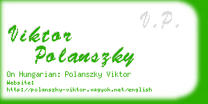 viktor polanszky business card